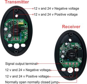 Sensor infrarrojo de seguridad, Detector de alarma automático de un solo haz, 12/24v, a prueba de agua, medio huevo, 20m,1 par - Product Image 4