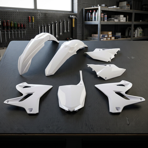 Kit in Plastica Bianca XFUN per Yamaha YZ 125 2015-2021 Accessori Moto Modello YAKIT319046-6632 Italia - Product Image 2