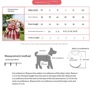 Vestido a Cuadros para Perro Pet JK, Diseño con Lazo, Dacrón, Talla Pequeña, Ideal para <span class=keywords><strong>Cumpleaños</strong></span> de Bichón Frisé y Corgi - Product Image 2