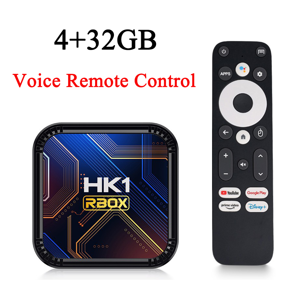 รีโมทคอนโทรลเสียงสีดำ 4+32GB