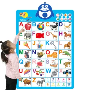 Interactif d'usine gratter enfants alphabet affiche
