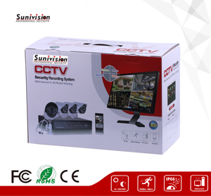 Sunivision 1MP 4CH <span class=keywords><strong>DVR</strong></span> Kit système <span class=keywords><strong>de</strong></span> vidéosurveillance Kit <span class=keywords><strong>de</strong></span> caméra <span class=keywords><strong>de</strong></span> sécurité avec IP65 étanche Bullet Caméras dôme Caméra <span class=keywords><strong>de</strong></span> <span class=keywords><strong>surveillance</strong></span> extérieure - Product Image 5