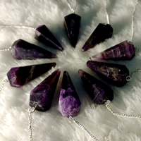 Pendentif en Agate Naturelle Sculptée, Outil de Radiesthésie en Pierre Précieuse pour Reiki, Méditation, Feng Shui, Fourniture de Bijoux en Gros, Cadeau en Cristal