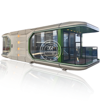 Capsule spatiale 2025 : Maison conteneur extensible avec salle de bain, bureau et cabine hôtelière