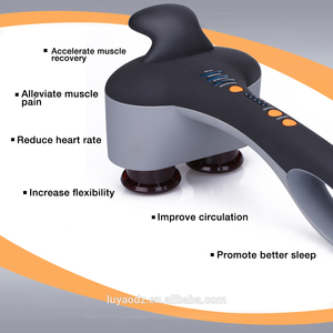 Masajeador de Mano de Doble Cabezal LUYAO LY-627A con Calefacción y Percusión para Espalda - Product Image 4