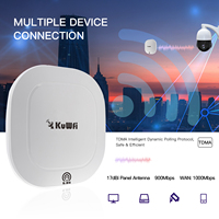 Pont sans fil Gigabit KuWFi 5.8GHz 900Mbps longue portée 10KM avec antenne 11ac 17dBi pour l'internet minier, support d'expédition DDP