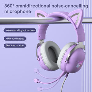 <span class=keywords><strong>Onikuma</strong></span>-auriculares <span class=keywords><strong>X11</strong></span> con cable y luz led de color morado, auriculares con micrófono para teléfono móvil - Product Image 3