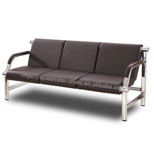 Chaise d'attente à 3 places QS-WTC02 pour aéroport, hôpital, ou lieux publics, avec structure métallique - Product Image 3