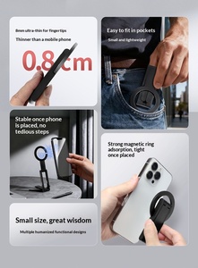Support de téléphone magnétique de poche avec trépied <span class=keywords><strong>photo</strong></span> et fonction de diffusion en direct, support de bureau et perche à selfie portable – Fournisseur - Product Image 3