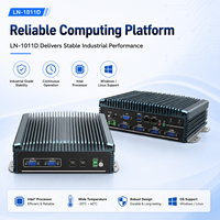 Mini PC Silencioso y Compacto con Amplios Puertos de Entrada/Salida, LAN, USB, COM, HD, VGA y Almacenamiento para Automatización Empresarial, Compatible con Windows y Linux