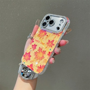 Funda para Teléfono con Diseño IMD Electrochapado, para Modelos 17, 16, 15, 14 y 13, Anti-Caídas, a Prueba de Golpes, con Diamantes en la Cámara - Product Image 3