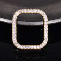 Boîtier de montre GRA VVS Moissanite Diamond Watch Case Rapper Iced Watch Case compatible avec le testeur de diamants, pièces de boîtier de montre CNC personnalisées