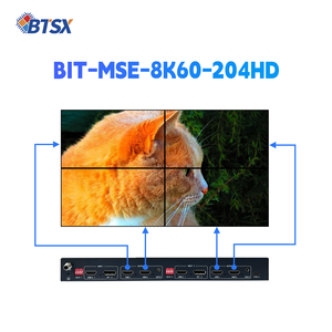 معالج شاشات متعددة عالي الدقة 4K60 و8K60 بنسبة 3×1 و4×1 لعرض LCD في المعارض، وحدة تحكم لجدار فيديو تلفزيوني 2×2 - Product Image 2