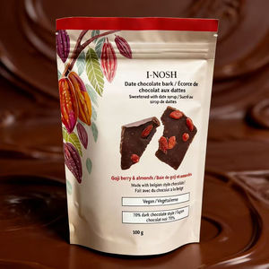 Sachet personnalisé refermable en plastique Mylar avec fermeture éclair pour aliments, snacks, biscuits, chocolat, produits de boulangerie, chewing-gum, gelée - Product Image 4