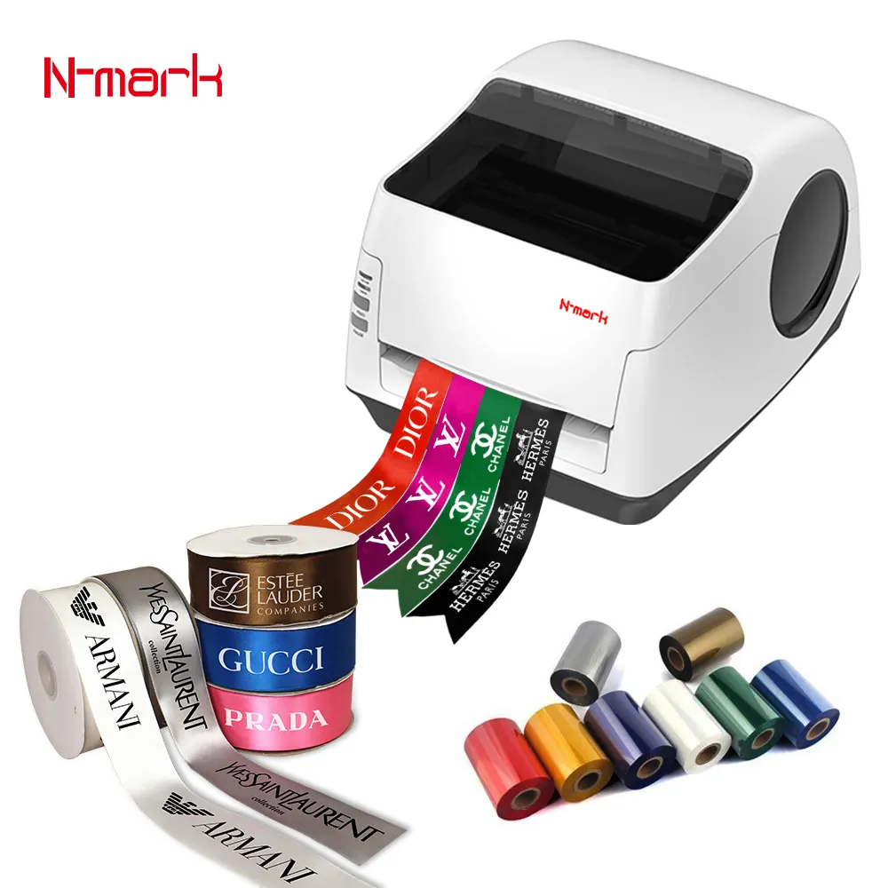 Imprimante de machine d'impression de ruban de satin de feuille d'or numérique de n-mark D4022