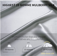 Taie d'oreiller en soie de mûrier, luxueuse, personnalisée, 25 Momme 6A, pour cheveux et peau, 100%