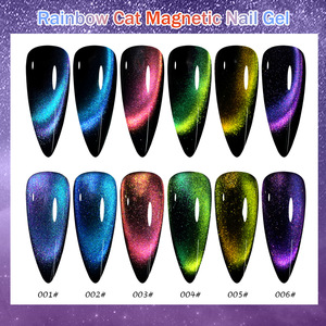 Vernis à ongles flexible effet œil de chat arc-en-ciel, haute visibilité, nouvelle peinture à ongles photothérapie œil de chat pour la beauté - Meilleures ventes - Product Image 4
