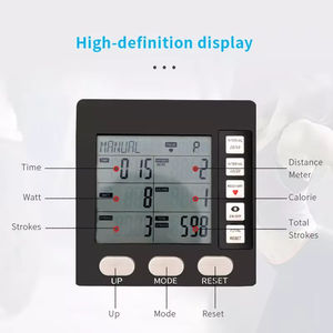 Cheernin Gym & Home Exercice d'entraînement de résistance réglable à 10 niveaux avec moniteur Lcd Rameur à air pliable amélioré - Product Image 5