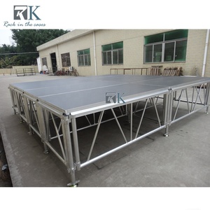 Plataforma Modular para Escenario al Aire Libre, Rectangular, 4 pies x 8 pies, Ensamblaje de Aluminio - Product Image 5