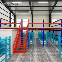 Plateforme de Mezzanine Personnalisée pour Bureau avec Élévateur, 2-3 Niveaux, Escalier, Capacité 500-3000kg/m², Rayonnages Palettiers Sélectifs