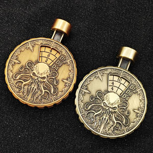 نرد معدني سبعة في واحد على شكل ساعة جيب لألعاب تقمص الأدوار مثل دي آند دي وكوكيه، هدية مثالية للعطلات - Product Image 2