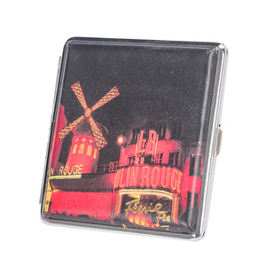 Accessoires pour fumeurs promotionnels en cuir PU <span class=keywords><strong>étui</strong></span> <span class=keywords><strong>à</strong></span> cigarettes LOGO <span class=keywords><strong>personnalisé</strong></span> <span class=keywords><strong>pas</strong></span> <span class=keywords><strong>cher</strong></span> 20 pièces boîte <span class=keywords><strong>à</strong></span> cigarettes imprimée Double face en gros - Product Image 6