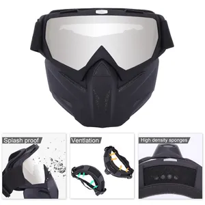 Lens Colorful Cheap CS Tactical Full Face Mask Lens Windproof Motorcycle Goggles For Man