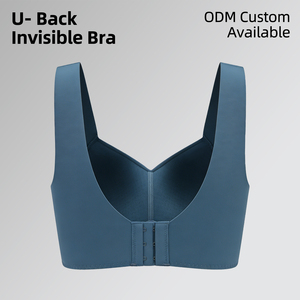 Reggiseno Senza Cuciture OEM ODM Personalizzato, All'Ingrosso, Taglie Forti, Senza Ferretto, con Spalline Larghe, Traspirante, Copertura Totale per Donne con <span class=keywords><strong>Seno</strong></span> Grande - Product Image 5