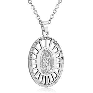 Collar con Colgante de Acero Inoxidable Chapado en Oro Religioso, Nuevo de Ason, para Mujeres y Niñas - Product Image 4