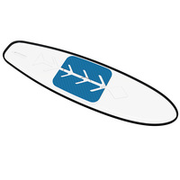 Planche à pagaie gonflable transparente bleue en PC, modèle MY-NANAO, pour sports nautiques en plein air unisexe