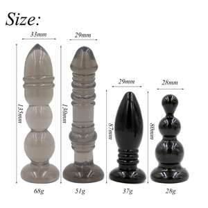 Hot 4 pz/set in Silicone giocattoli anali testa testa anale Dildo giocattoli del sesso prodotti anale per le donne e gli uomini <span class=keywords><strong>Plug</strong></span> sesso giocattolo - Product Image 5