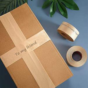 YONGYU Ruban adhésif kraft activé à l'eau pour scellage de cartons renforcés, emballage et expédition, vente en gros <span class=keywords><strong>la</strong></span> <span class=keywords><strong>moins</strong></span> chère - Product Image 5