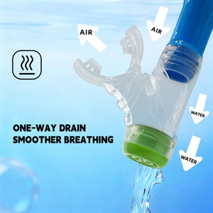 Valvola di purga portatile per immersioni subacquee a secco, tubo snorkel, <span class=keywords><strong>boccaglio</strong></span> in silicone, tubo per respirazione subacquea - Product Image 4
