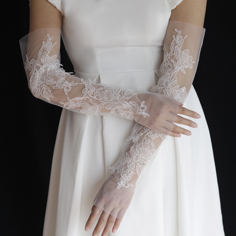 Gants De Mariée Longs En Satin MEISHINE® - 55 Cm - Pour Mariage, Soirée, Bal Costumé