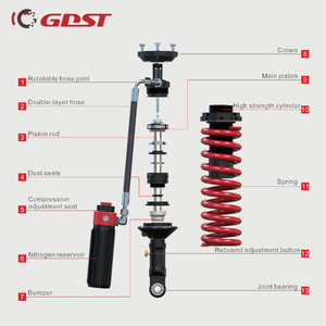 Ggst Kits de Suspension tout-terrain de haute qualité 4x4 mono tube amortisseur réglable pour assemblage de levage Mitsubishi Pajero V73 - Product Image 2