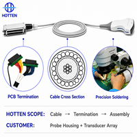 Conjunto de cables de ultrasonido de fabricantes, mazo de cables para sonda de ultrasonido y mango de ultrasonido personalizado