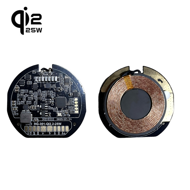 Qi2 25W Certified Magnetic Module 25W Wireless Charging System with OTP Protection Qi2.2 Wireless Charger