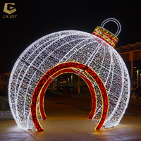 SGL154 décoration du nouvel an chinois IP65 étanche Led 3D Motif boule lumières pour projet de jardin extérieur