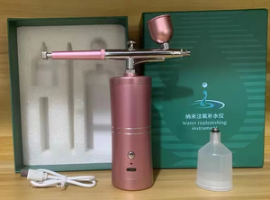 Kit de Aerógrafo Portátil Recargable por USB para Barbería, Pistola de Pulverización Inalámbrica para Arte Capilar con Compresor - Product Image 4