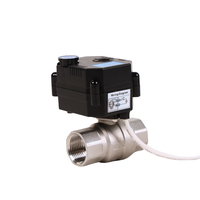 Vanne à boisseau sphérique électrique miniature DN25 2 voies en acier inoxydable 304 avec actionneur, commande manuelle quart de tour à 90 degrés, base OEM, garantie 3 ans