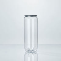 Petite bouteille de boisson froide mini-canette transparente en plastique PET pour soda, bière, jus, café, emballage de boissons