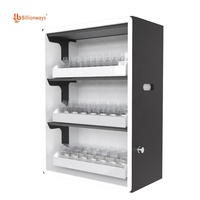 Vitrine LED 3 couches personnalisée Vitrine présentoir à tabac en plastique ABS multicolore pour les magasins de tabac