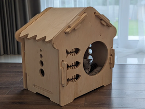 Hiện Đại Cao Cấp Bằng Gỗ Con Chó Thùng Tùy Chỉnh Trong Nhà Đồ Nội Thất Vật Nuôi Bảo Vệ Con Chó Cũi Giường Cho Mèo Bảo Vệ Con Chó Nhà - Product Image 2