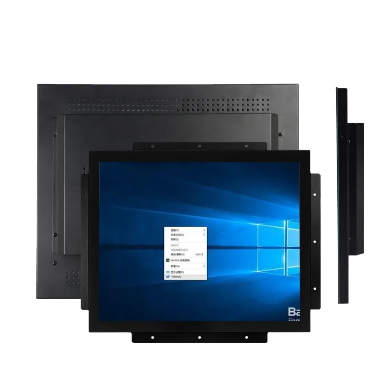Open frame flat panel design multi-touch displays 10" 12" 15" 17" 19" industrial touch monitor for Cabinet