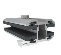 Supports de fixation pour panneaux solaires photovoltaïques sans cadre en aluminium CE, accessoires de montage pour système de panneaux solaires photovoltaïques