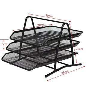 Organizador de Escritorio Simple Houseware de 3 Niveles, Apilable y Deslizable, para Documentos y Cartas - Product Image 2