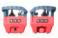 Control remoto inalámbrico personalizable de 6 canales con varilla de empuje, botón de reinicio automático, control remoto para grúa, receptor de conexión multipin