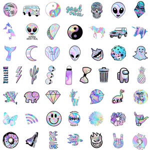 Venta caliente Pegatinas Paster Pegatinas <span class=keywords><strong>Para</strong></span> Estudiantes Papel autoadhesivo Anime Pegatinas holográficas - Product Image 3