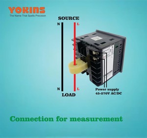 Ampèremètre numérique Yokins Y7-AA1 True RMS 30A AC, mesure directe du courant alternatif, compteur de panneau 72x72mm, garantie 1 an - Product Image 6