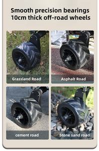 PoeticExist pliable pratique intelligent haut moteur meilleure plage utilitaire extérieur grand chariot de Camping électrique à quatre roues - Product Image 3